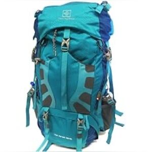 Waynorth Unbranded Teal Lightweight Hiking Backpack for Men